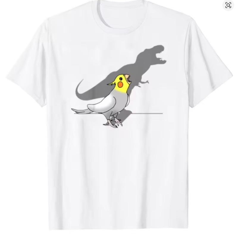 Cute Screaming Parrot Birb Funny Cockatiel T Shirts Graphic Streetwear Short Sleeve Birthday Gifts Summer Style Tshirt Women S