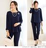 Suit Casual Office Smart Casual Plus Sizes Navy LL [Addrouge] Women's Set, Pants, Wear, Set, [t5314]