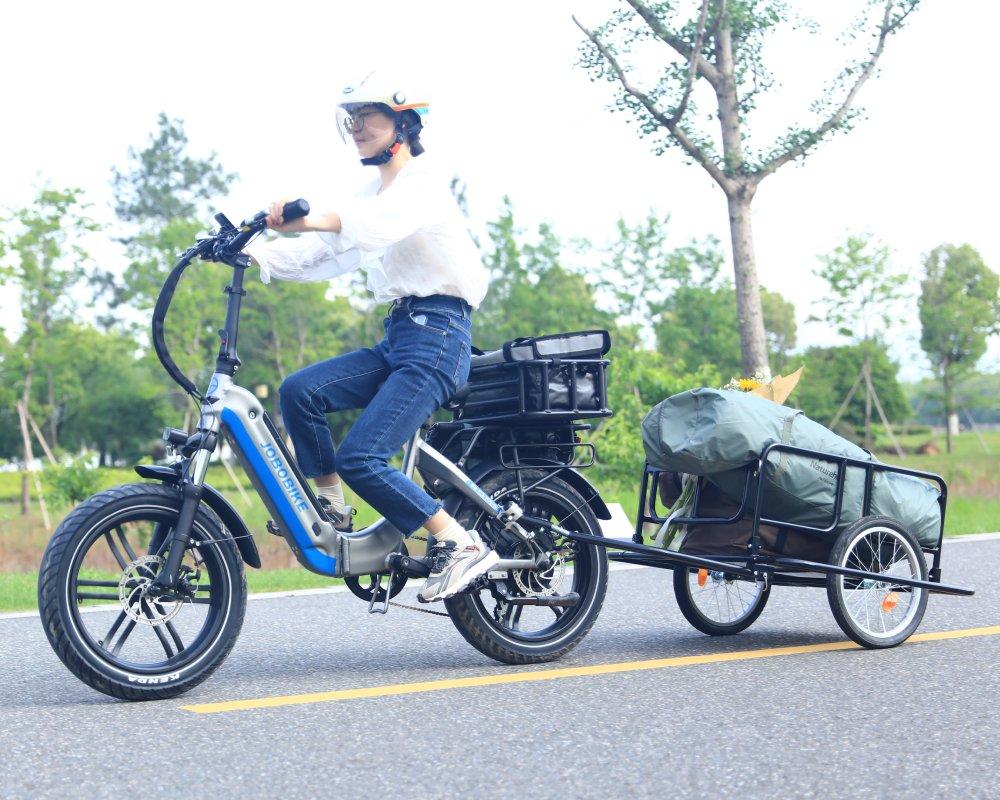 JOBOBIKE Romer  pro Foldable Step-Through Frame 48V15Ah LG Battery Tektro Brakes Shimano Gears Off-Road Commuter Electric Bike