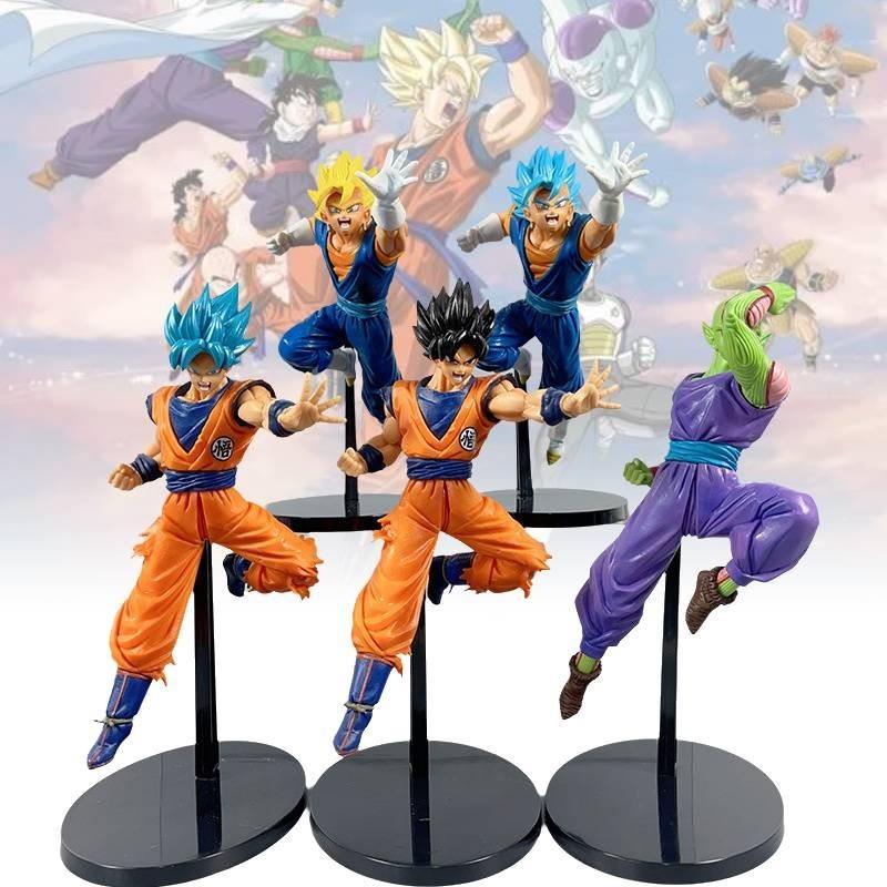 Exquisites Dragon Ball Z Super Saiyan Goku und Gohan Kampfmodell Anime-Figurenset
