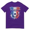 France Football Soccer Player Flag Graffiti Fathers Day Tshirt