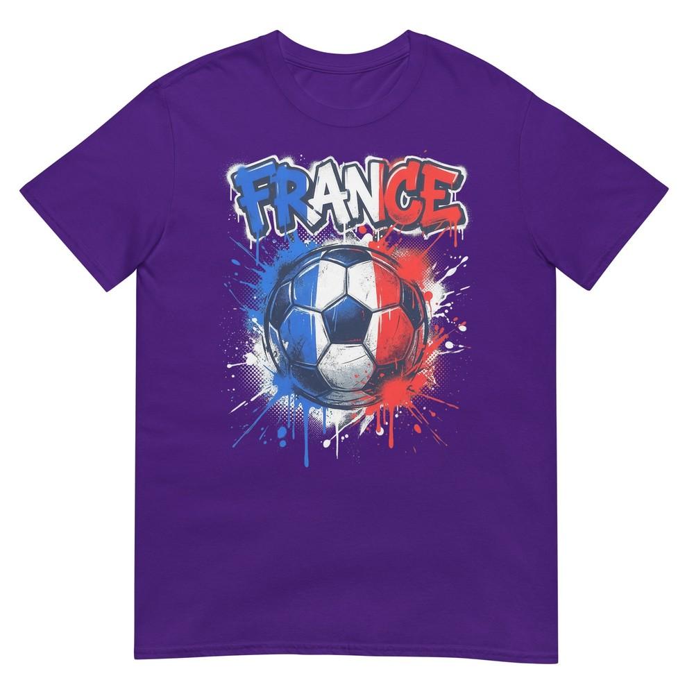 France Football Soccer Player Flag Graffiti Fathers Day Tshirt