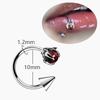 EVISPOL 16G Stianless Steel Dragon Claw Labrat Lip Rings for Women C Shaped Cartilage Tragus Daith Helix Piercing Jewelry