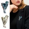 Artistic Bouquet Accessory Brooch Lightweight Alloy Vase Silhouette Insert Real/Dried