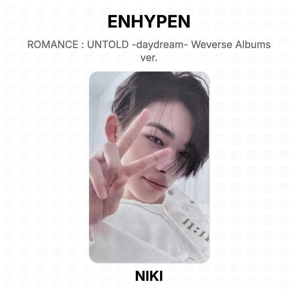 ENHYPEN-ROMANTIK : UNTOLD -daydream- Weverse Alben Version. Offizielle Fotokarte
