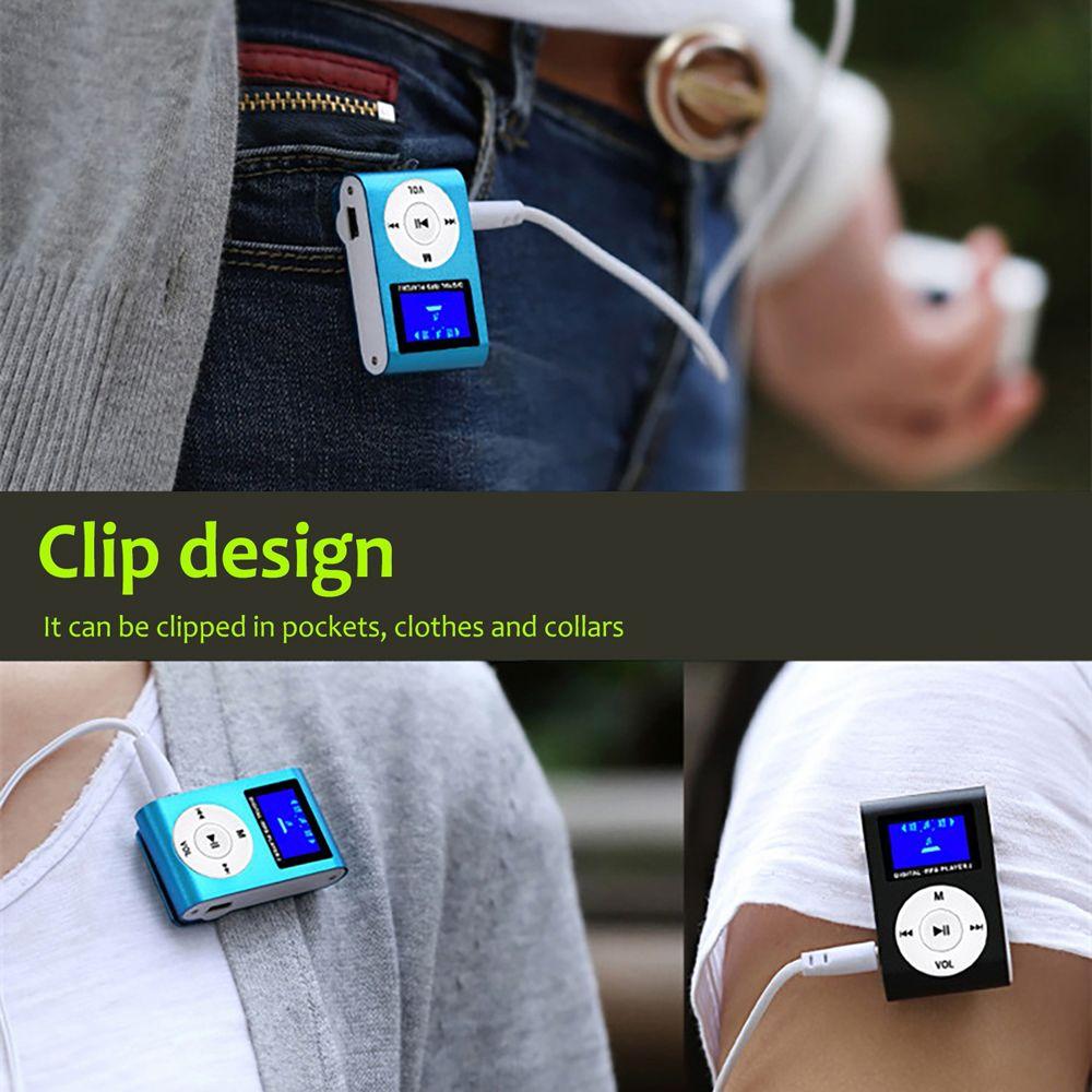 LCD Screen Lithium Battery Clip Mini MP3 Player FM Radio MP3 Music Player Sport Music Player