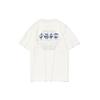 Li-Ning Gradient Letter Print Sports Short Sleeve T-Shirt Men Tops Off-White AHSQ637-3
