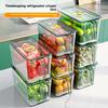Refrigerator Sealing Belt Cover Plate with Handle Food Grade Stackable Fruit and Vegetable Preservation Box