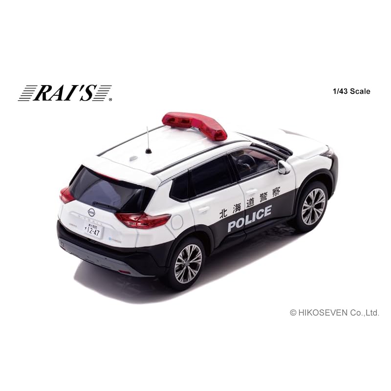 RAI'S 1/43 Nissan X-Trail S e-4ORCE (T33) 2023 Hokkaido Prefectural Police Highway Traffic Police Unit Vehicle - Finished Model H7432304