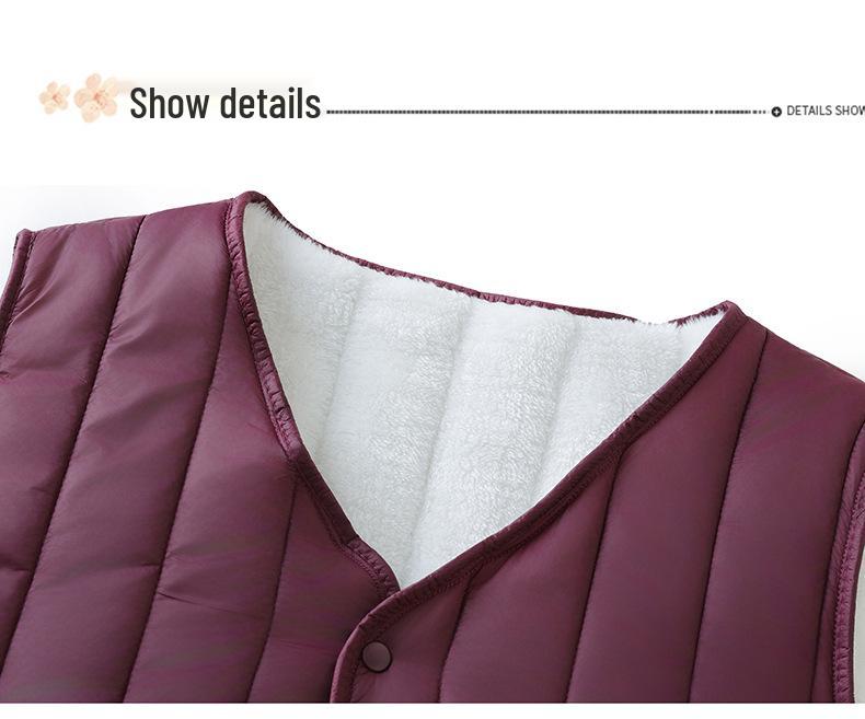 Fleece-gefütterte Weste in Übergröße für Frauen mittleren Alters - Herbst/Winter