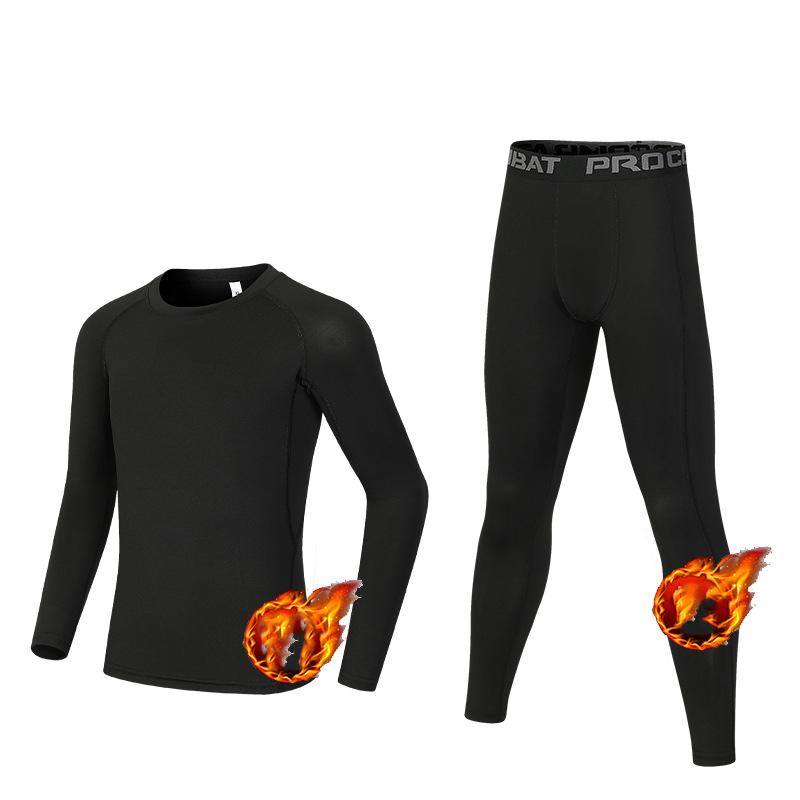 

Комплект термобелья для мальчиков Детское Плюс Бархатное Зимнее Теплое Термобелье Мужское Лонг Джонс для Девочек Лаки Джонс Фитнес 30