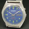 VINTAGE ORIENT AUTOMATIC 46943 JAPAN MENS BLUE COLOR DIAL WATCH a700617-5 R204-a700617