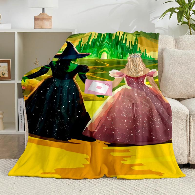 1PC Magic Witch And Friendship Flannel Blanket Gift, Suitable for Both Men And Women, Soft Ideal for Beds And Sofa, Birthday Or Christmas Gift