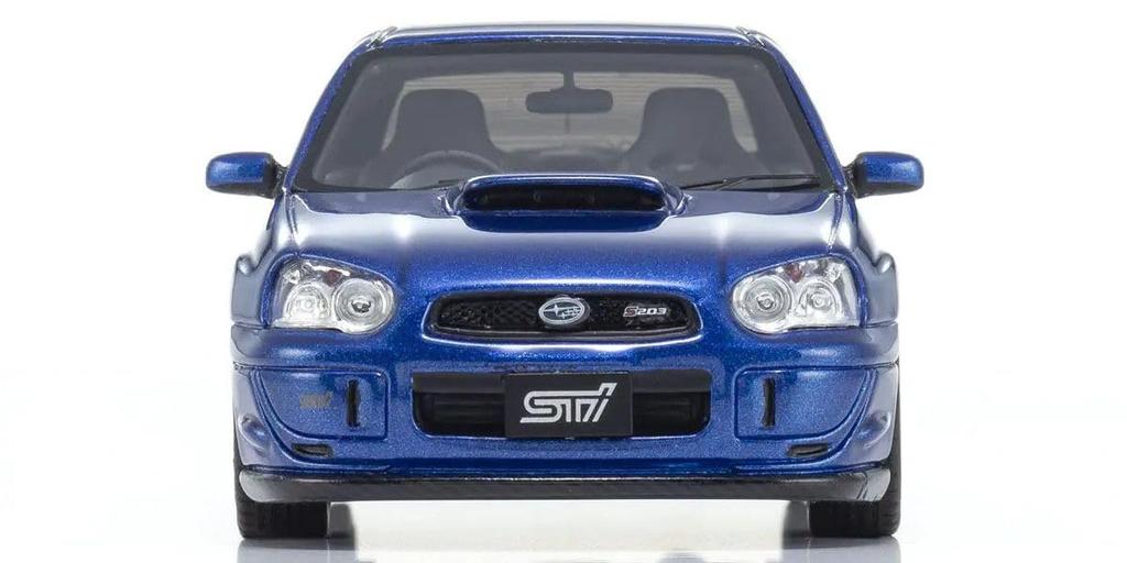 Kyosho Original 1/43 Scale Subaru Impreza S203 Blue Finished Product