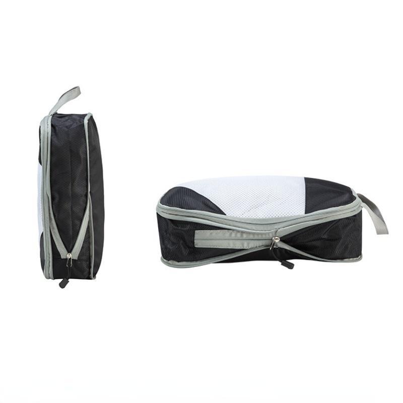 4Pcs/set Compression Packing Cubes Travel Storage Bag Portable Luggage Suitcase Organizer Set Extensible Packing Mesh Bags for Clothing Underwear