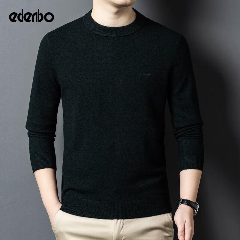 

Edenbo Мужской свитер с длинным рукавом и круглым вырезом из 100% шерсти мериноса 4XL