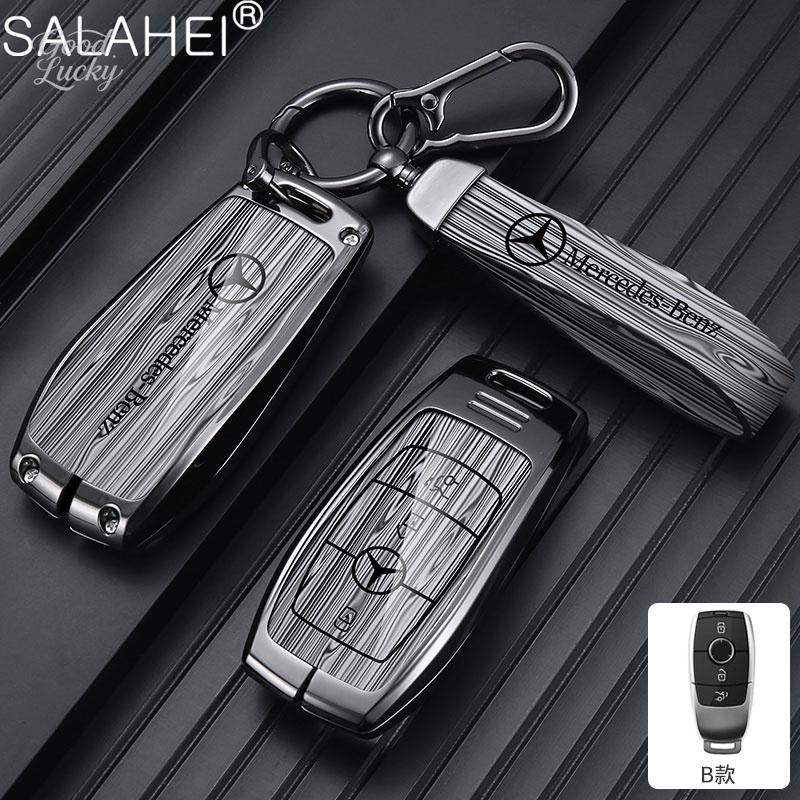 YDC4   Alloy Car LOGO Remote Key Cover Case be suitable For Mercedes Benz C S Class W206 W223 S350 C200 C260 C300 S350 S400 S450 S500 