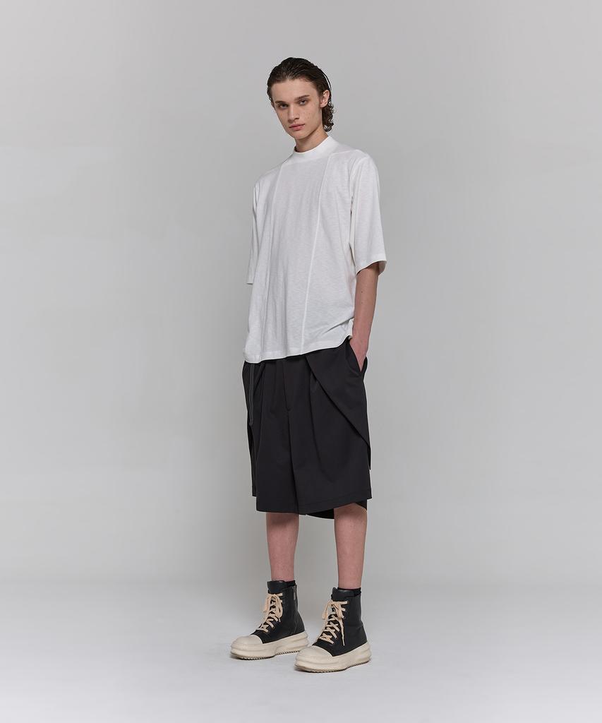 Digeunag Square Crew Neck T-Shirt (Ivory) Pf1Ts0606
