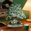 Seasonal Shelf Decorations Cartoon Christmas Coffee Cup House Ornaments, 2D Acrylic Tree Tabletop Cute Holiday Home Accents Decor, Mini Decor for Desk