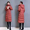 Down jacket for women mid-length winter 2025 new cotton-padded jacket over knee-length thickened slim skirt