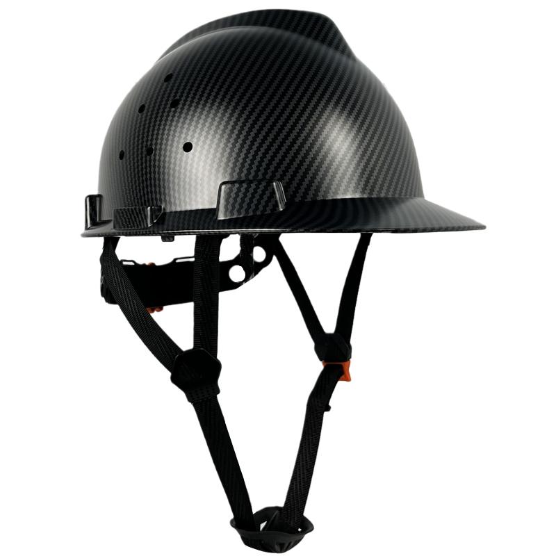 Carbon Fiber Color Work Safety Helmet With Vents ABS Industrial Head Protection Construction Hard Hat CE EN397 Standard