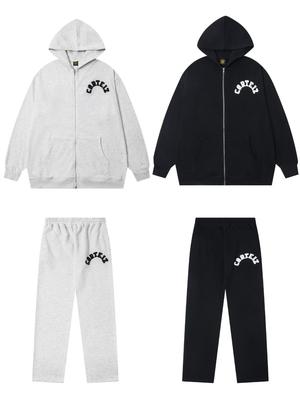 Conjunto Deportivo de Moda Corteiz Vibe para Hombre con Sudadera con Cremallera y Chaqueta Bordadas Hip-Hop Británico