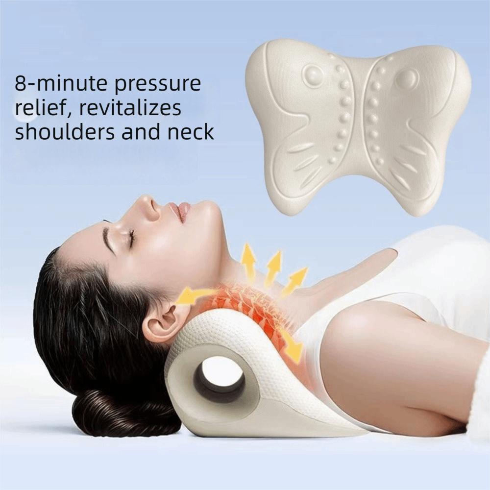 Wear Resist Cervical Massage Pillow Soothing Massage Soft EVA Material Neck Shoulder Stretcher Multi-Purpose Fatigue Relaxation