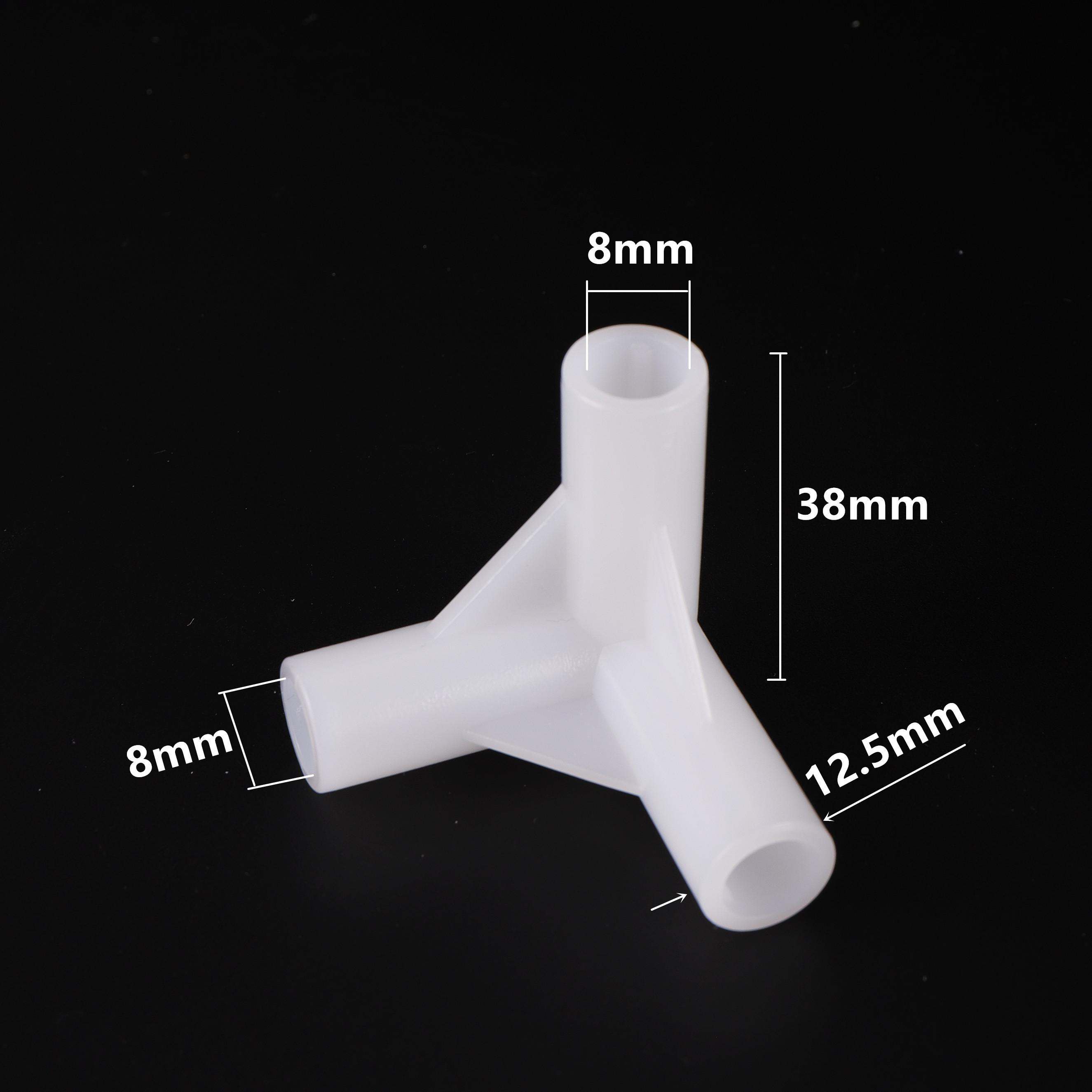 

Garden Irrigation Water Connector ID 8mm Plastic Connector Tee Elobow Straight Joint DIY Greenhouse Flower Shed Connector 10pcs