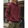 American Retro Style Heavy Fleece Thickened Warm Hooded Sweatshirt for Men, Winter Base Layer, Export Men's Sportswear Jacket