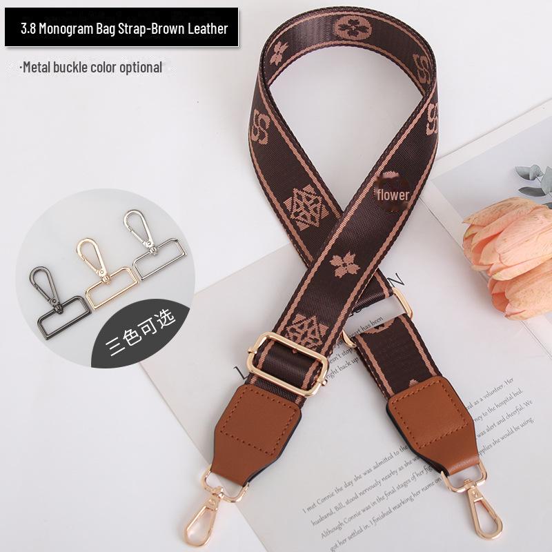 Extended Leather Women's Bag Strap - Non-Fading Jacquard Webbing for Handmade Computer Bags