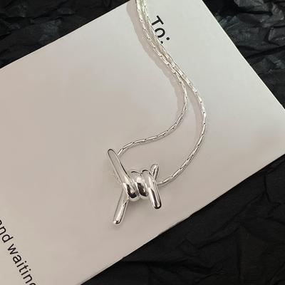 Wrapped Knot Necklace Knot Clavicle Chain Personality Frigid Style Simple Knot Necklace New Style