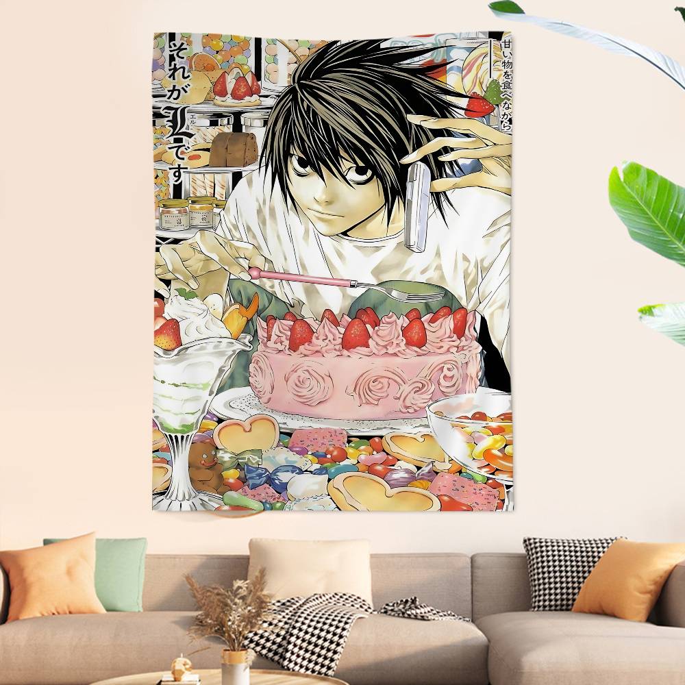 Hot Anime Death Note Hanging Bohemian Tapestry Bohemian Wall Tapestries Mandala Cheap Hippie Wall Hanging