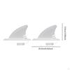 Surfboard Fin PVC Surf Spare Parts Professional Accessory for Inflatable Kayaks White