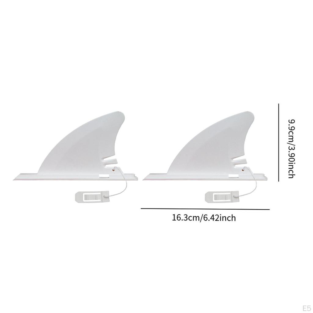 Surfboard Fin PVC Surf Spare Parts Professional Accessory for Inflatable Kayaks White