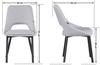 SIENA upholstered chair, gray fabric