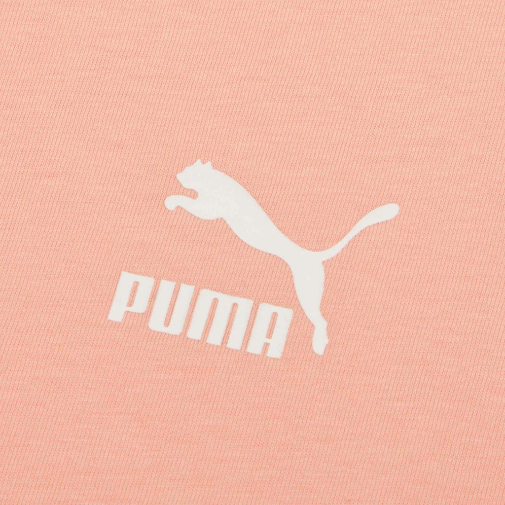 PUMA Drop Shoulder Sleeve T Shirt Women's Apricot Red 531388-26