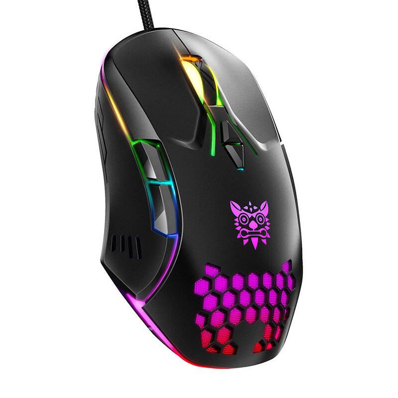 Onikuma Schwarz Maus Cw902 Usb 6400 Dpi Rgb Ergonomisch 7 Tasten - Bild 4