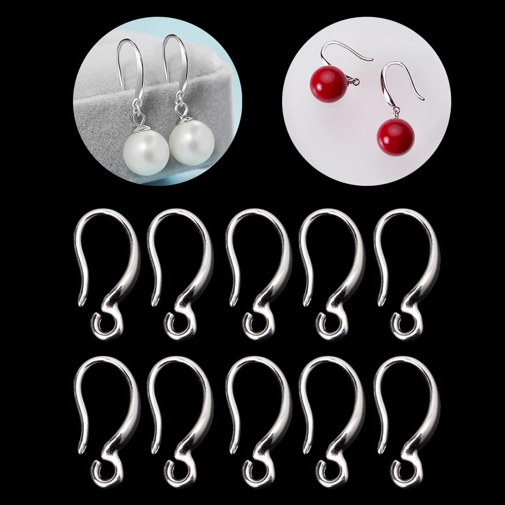 10 Pcs Earring Hooks Fish Hook Ear Wires French Wire Hook Hypoallergenic Jewelry