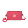 Three-layer zipper wallet, crossbody phone bag, patterned coin purse, Harajuku fashionable clutch, versatile for commuting