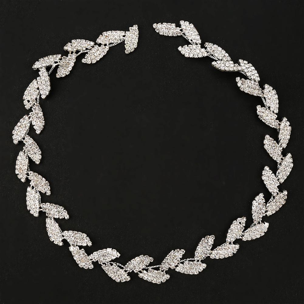 

1 ярд 1,5 см шириной Лента со стразами Дизайн Лист дерева Алмазная обертка класса ААА Рулон для украшения