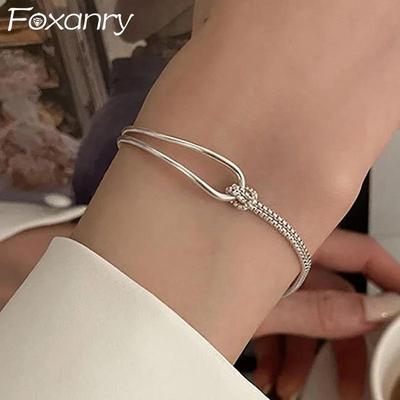 Pulseira de corrente de carimbo minimalista joias de festa moda simples geométrica artesanal acessórios de praia para férias presentes