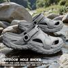 Sandals for Men In Summer, Non Slip Soft Sole, Toe Cap, Semi Slippers, Outdoor Driving, Sports, Beach, Hole Shoes, Big Size