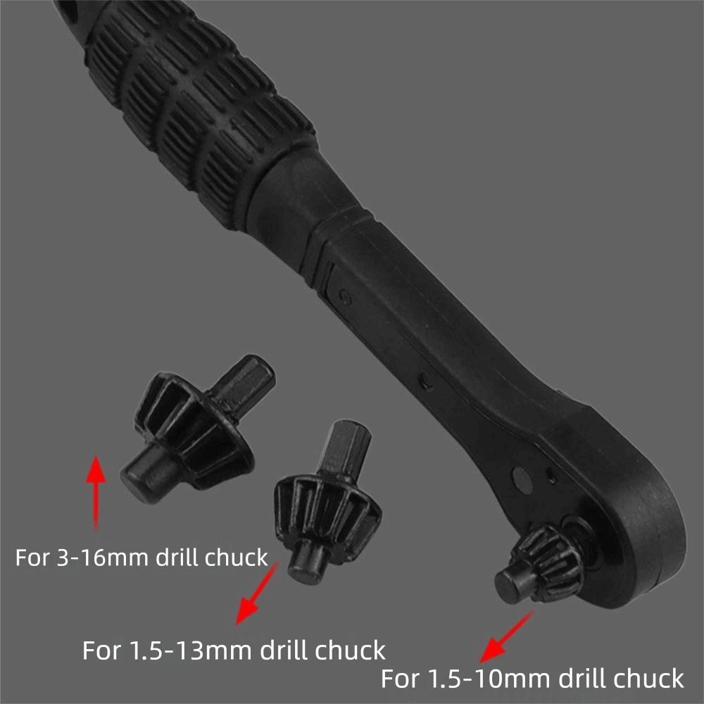 Double Head Drill Key Chuck Quick Disassembly Ratchet Spanner Ratchet   Drill Chuck  Hand Tool