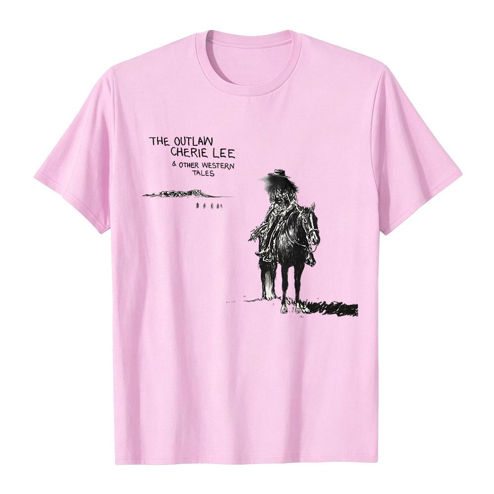 Shaboozey The Outlaw Cherie Lee & Other Western Tales Merch Short Sleeve Cotton Soft T-shirt Unisex Streetwear Graphic Print Tee