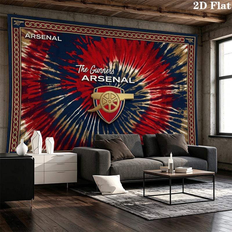 Arsenal F.C Wall Tapestry Aesthetic Wall Hanging Printed Fabric Blanket Decorative Tapestries for Bedroom Living Room Home Decor