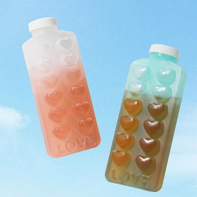 Love Heart Press Ice Cube Tray Multifunctional Make Ice Cubes Bottle New Ice Cube Mold