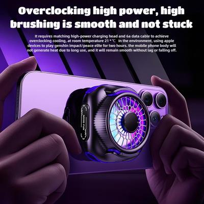 N26 NEW Mobile Phone Magnetic Semiconductor Cooling Fan Radiator Ice Refrigerator Back Clip PUBG Game Cooler for IPhone Android