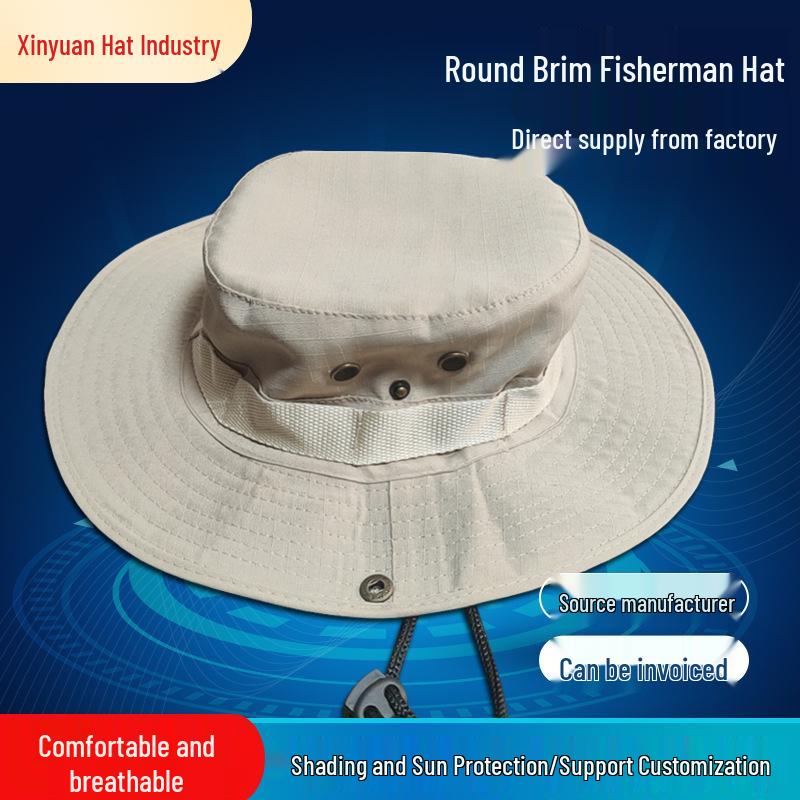 Customizable Windproof Sun Hat: Men's & Women's Large Brim for Cycling, Fishing, and Mountaineering