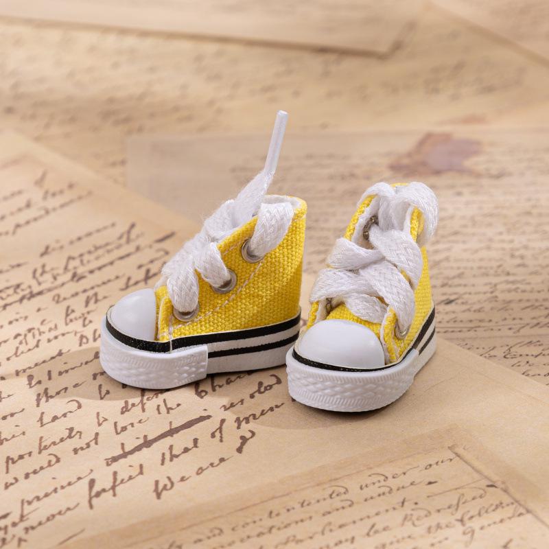 Small Canvas BJD Doll Shoes 3.5CM - Finger Dance Accessories