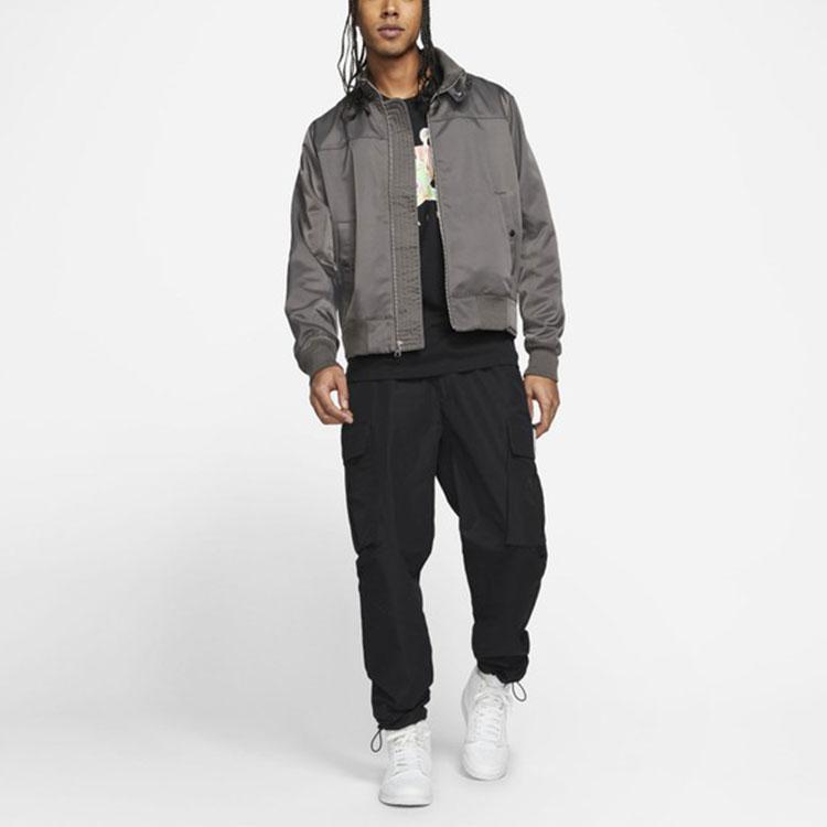 Air Jordan 3 x A Ma Maniére Einfarbige Workwear Jacquard Strickjacke Herren Jacken Grau CV3430-099